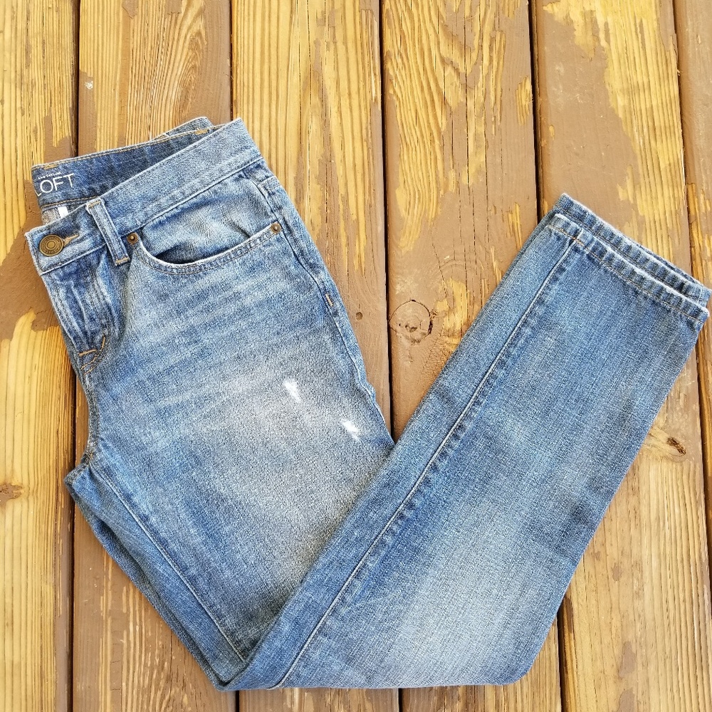 Light wash Loft boyfriend jeans